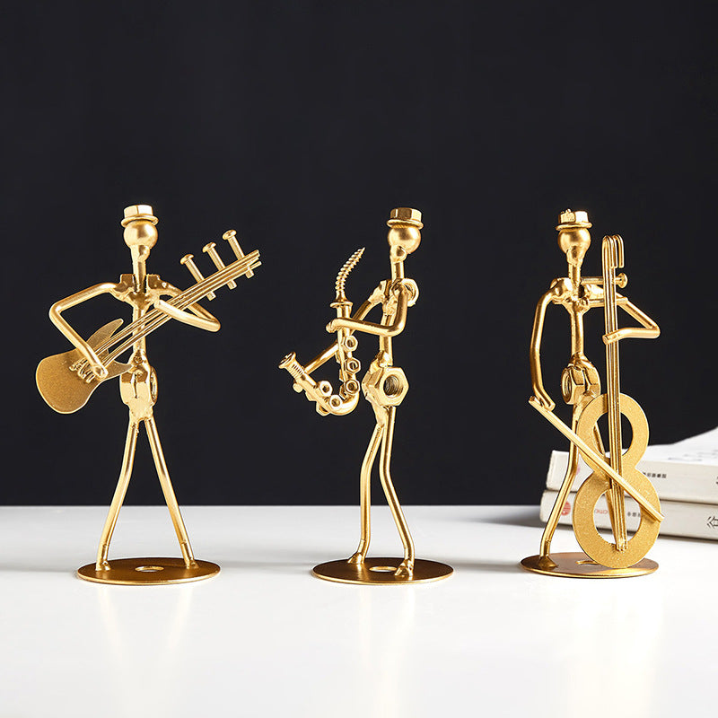 Iron Musician Desk Decorations