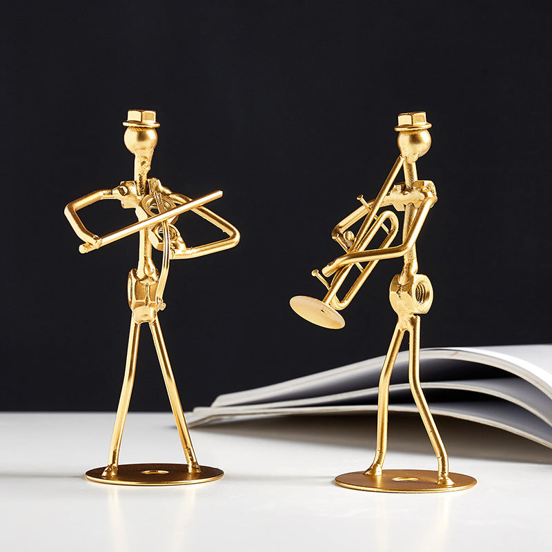 Iron Musician Desk Decorations