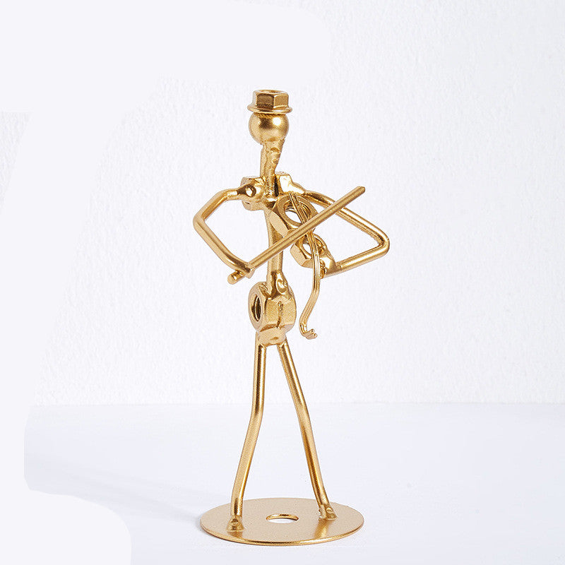 Iron Musician Desk Decorations