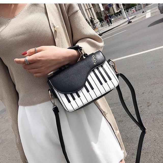 Piano Style Hand Bag