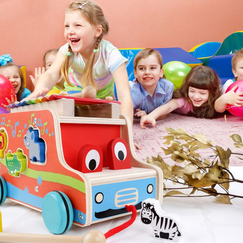 Puzzle Piano Drag Along Animal Concert Toys