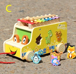 Puzzle Piano Drag Along Animal Concert Toys