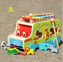 Puzzle Piano Drag Along Animal Concert Toys
