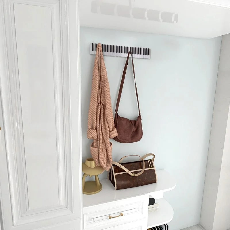 Wooden Piano Keyboard Style Hanger