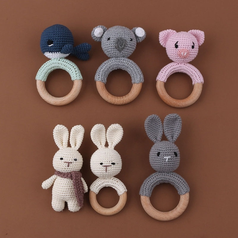 Teether Wooden Rattle