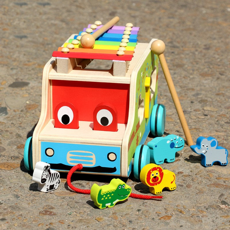 Puzzle Piano Drag Along Animal Concert Toys