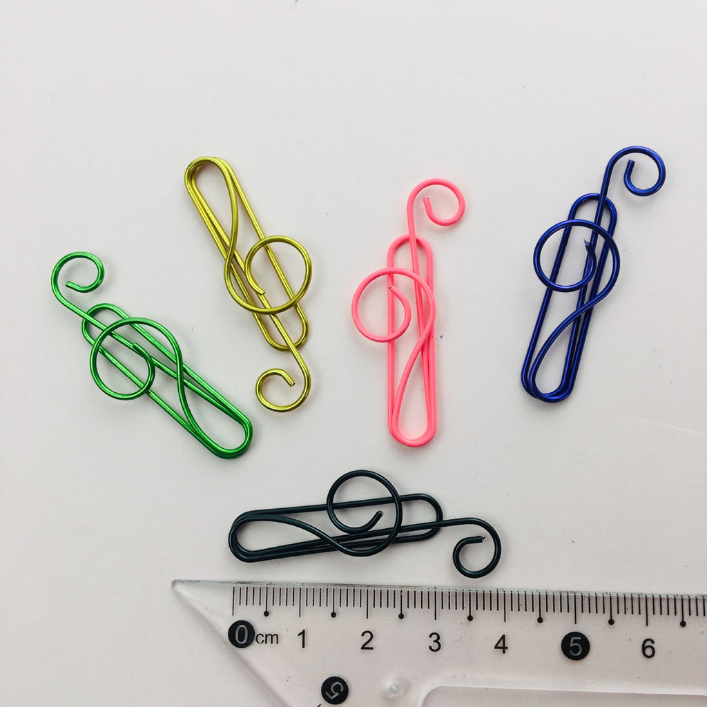 100 Treble Clef Paperclips