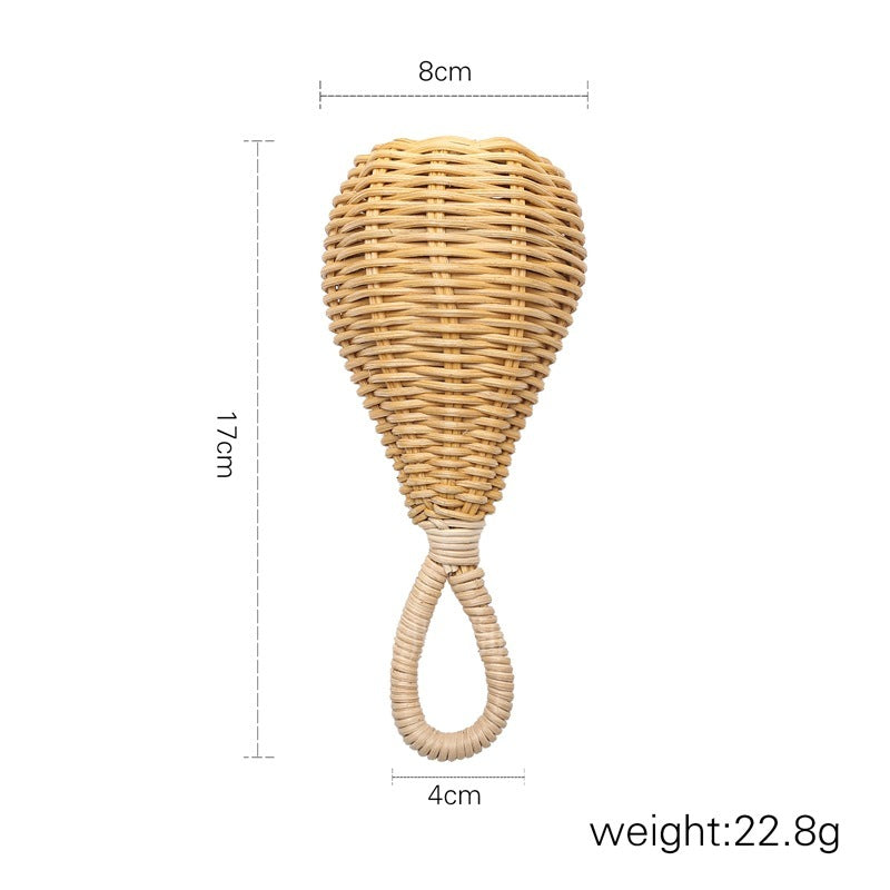 Hand-woven Pear-shaped Rattle