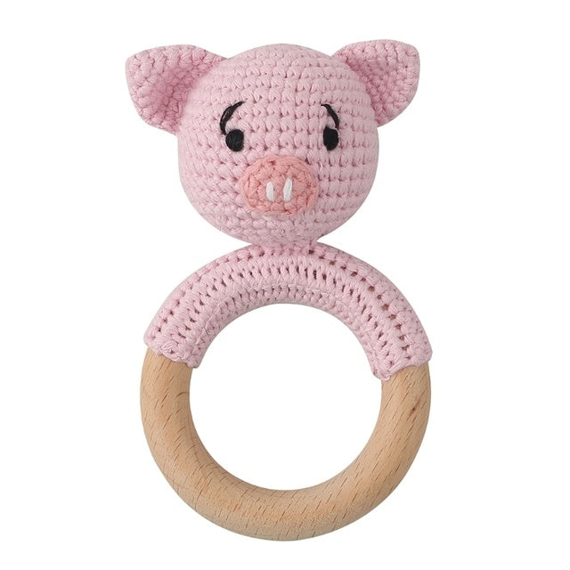 Teether Wooden Rattle